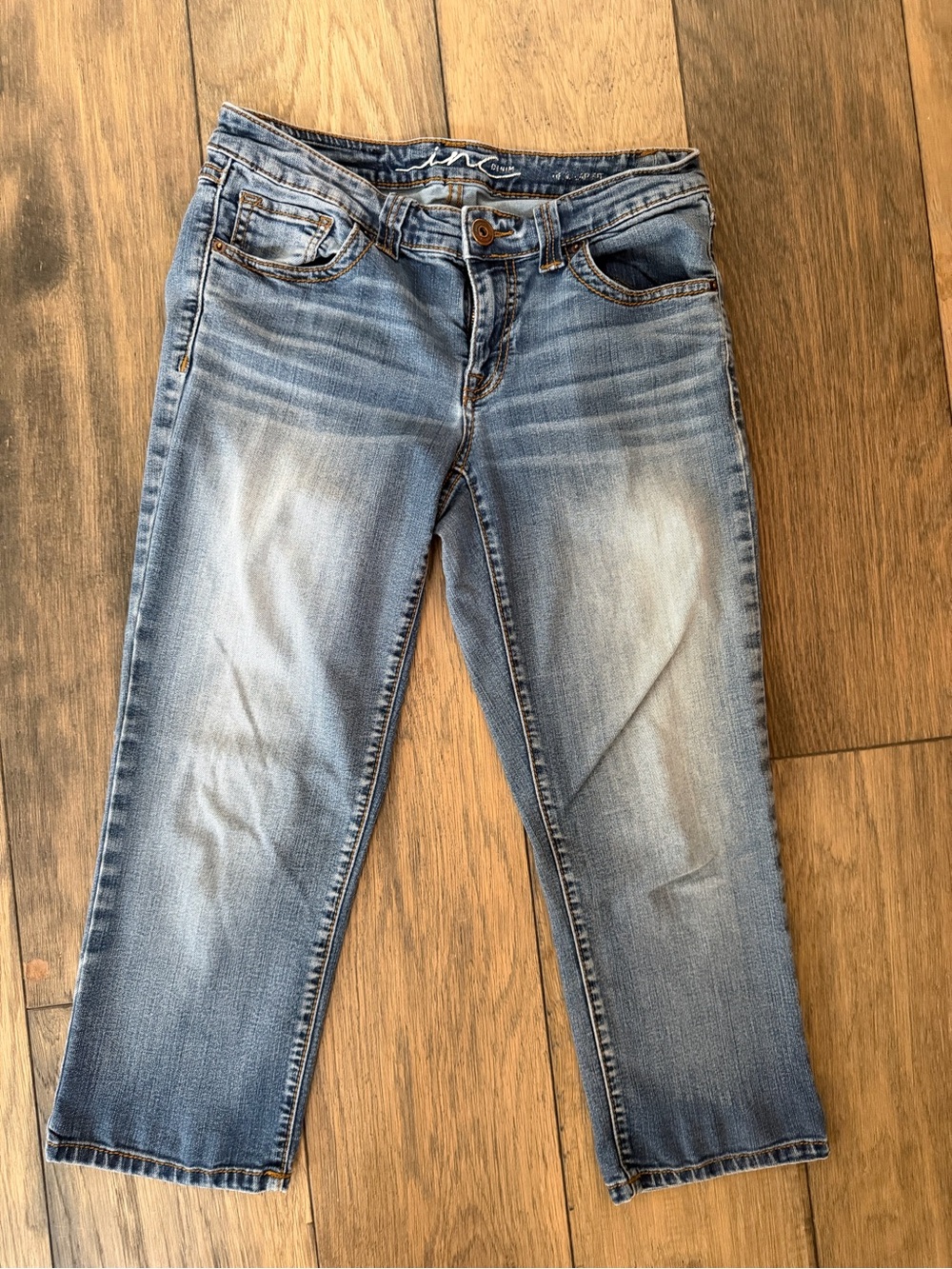 INC International Concepts Light Blue Women's Jeans Crop Capri sz 8